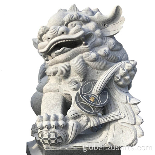 stone crafts Customized stone carving lion Factory